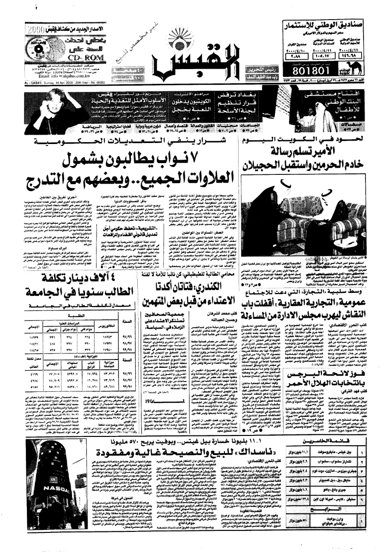 (القبس | 9633 | 2000-04-16)