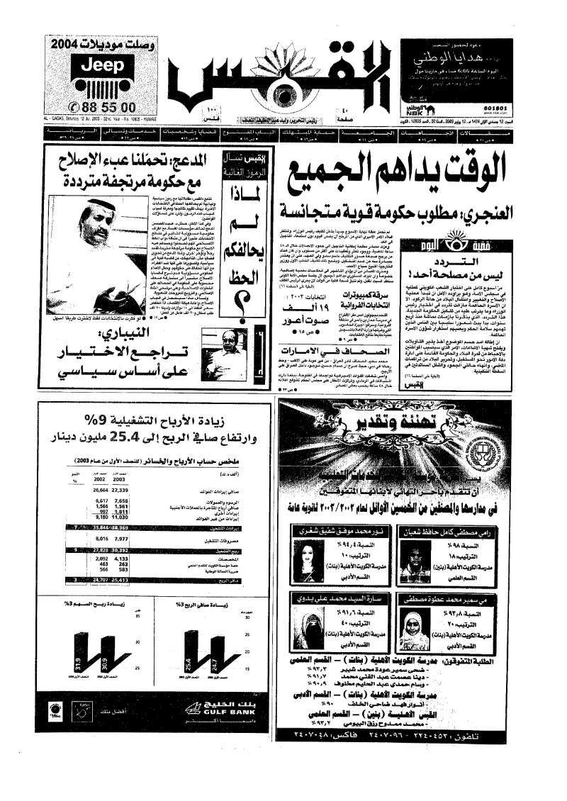 (القبس | 10805 | 2003-07-12)