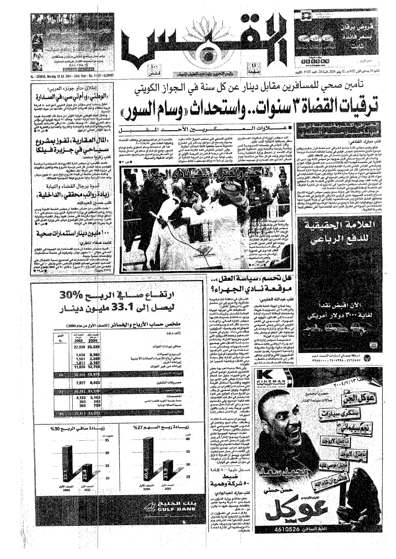 (القبس | 11167 | 2004-07-12)
